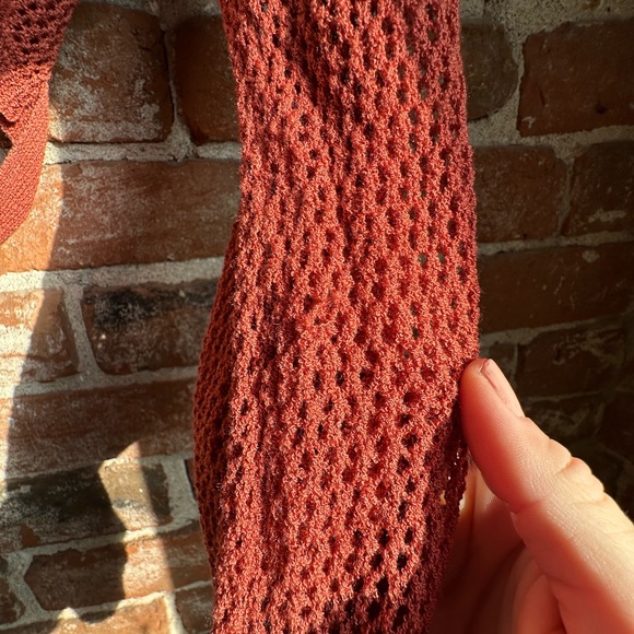 Lulus Double the Delight Rust Orange Knit Two-Piece Mini Sweater Dress - Picture 7 of 8